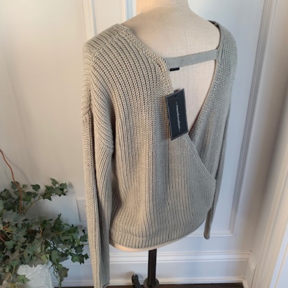 moon & madison Sweaters - Moon & Madison NWT Surplice Front & Back Sweater